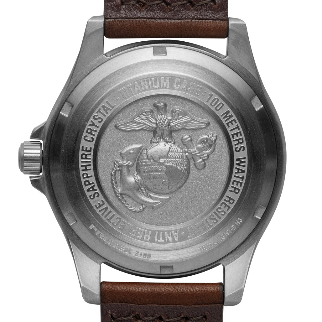 Protek IP Titanium Field Watch 3100 USMC Series with Tritium T100