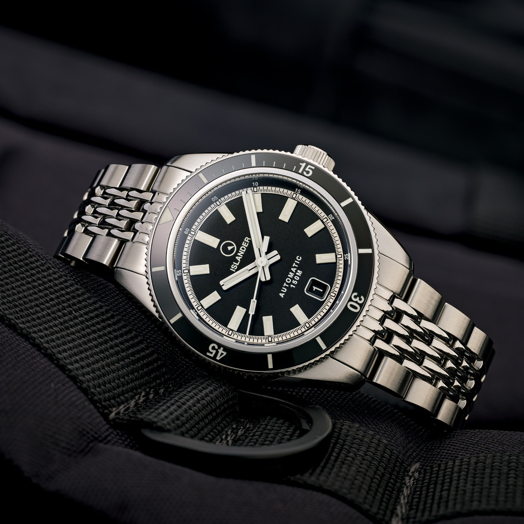 Islander Port Jefferson Skin Diver Automatic Watch with Ink Black