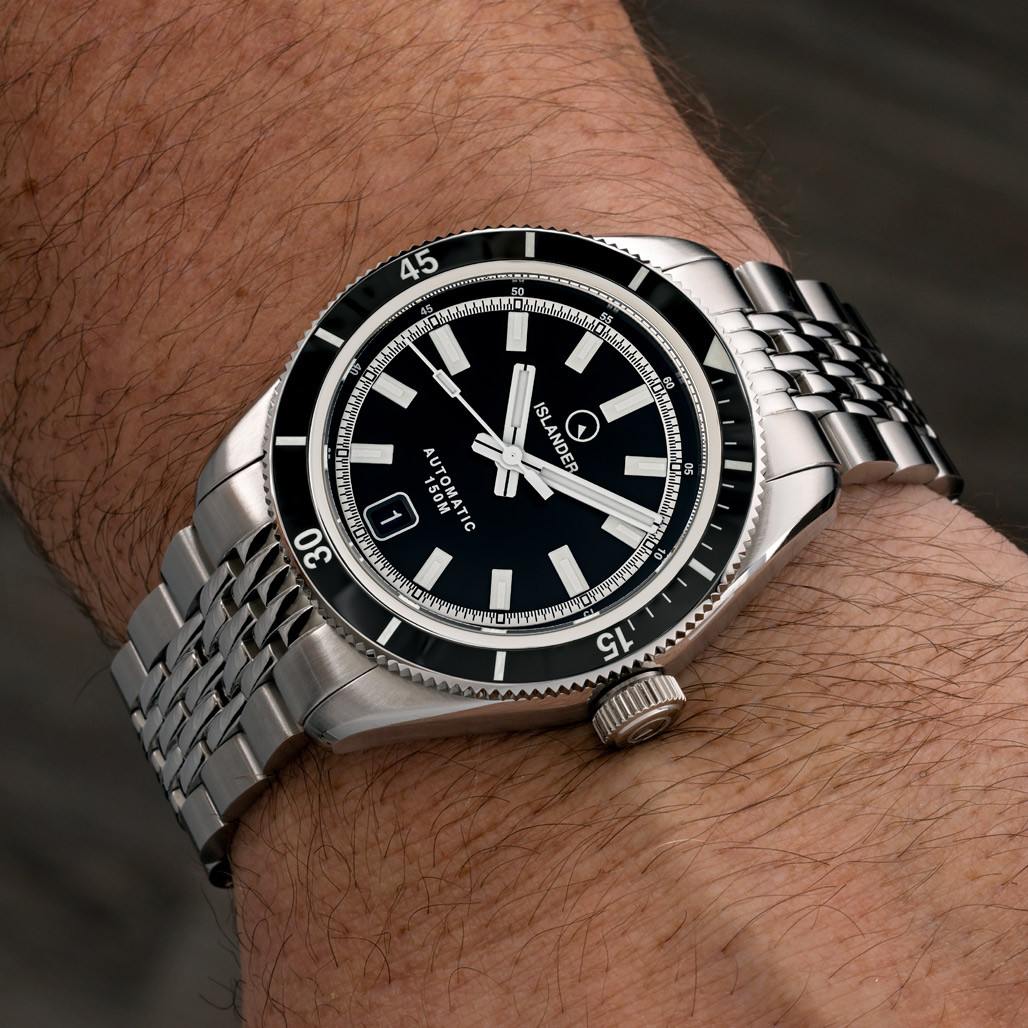 Islander Port Jefferson Skin Diver Automatic Watch with Ink Black