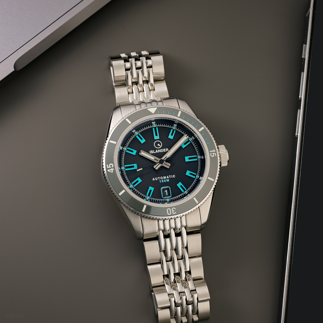 Islander Port Jefferson Skin Diver Automatic Watch with Slate Grey