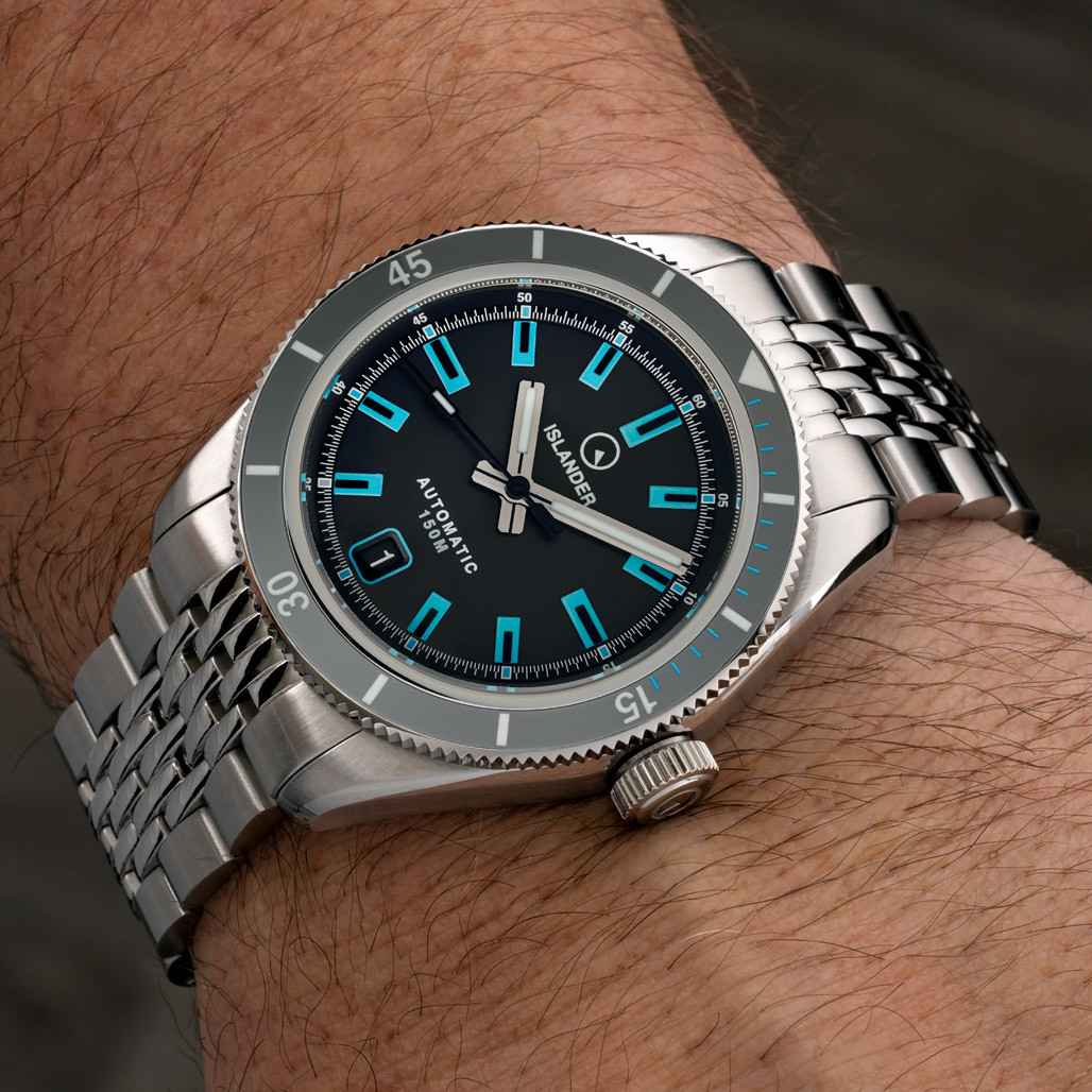 Islander Port Jefferson Skin Diver Automatic Watch with Slate Grey