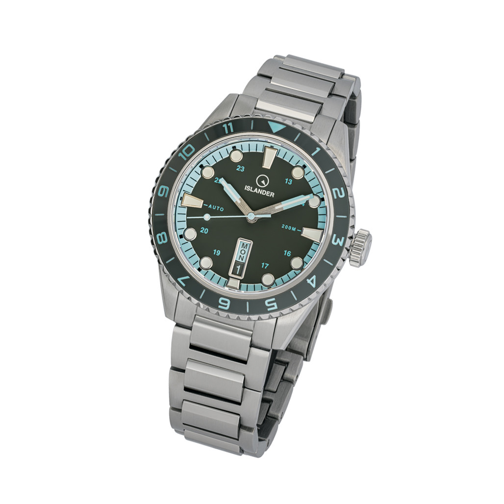 Islander Greenport 39mm Dive Watch with Stone Grey Dial #ISL-299