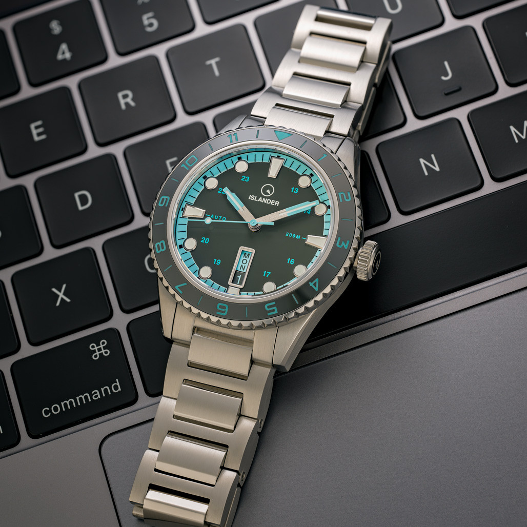 Islander Greenport 39mm Dive Watch with Stone Grey Dial #ISL-299