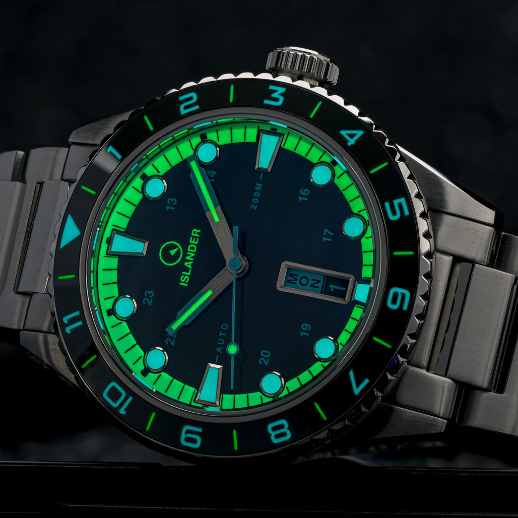 Islander Greenport 39mm Dive Watch with Stone Grey Dial #ISL-299