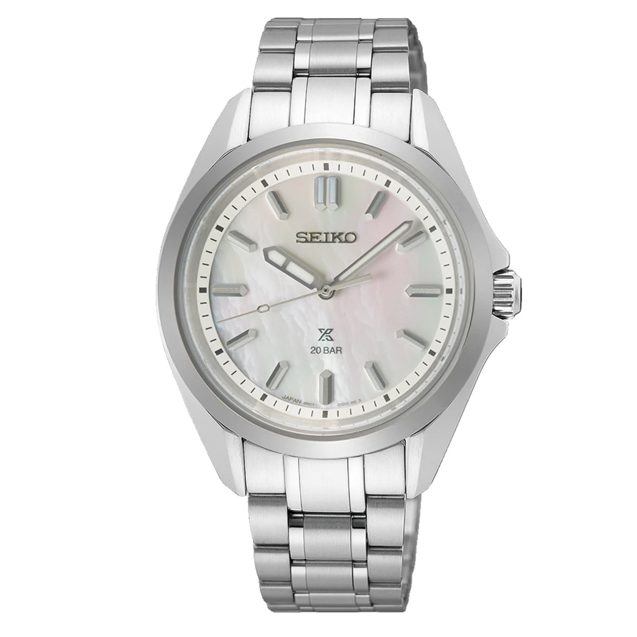 Seiko Prospex Ladies White Mother of Pearl Dive Watch #SUR605