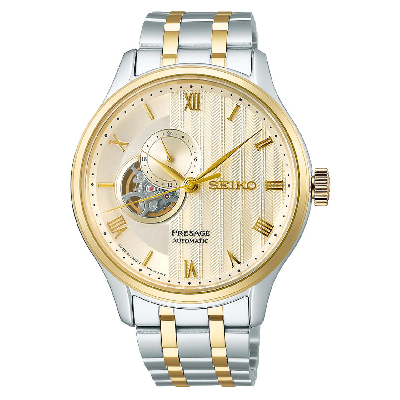 Seiko Presage Japanese Two-Tone Garden Automatic Dress Watch