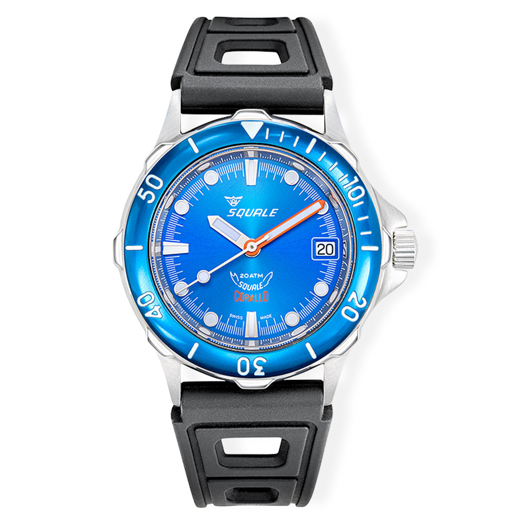 Squale Corallo NOS 2008 Blue Dive Watch #CORALBLBL.RBK