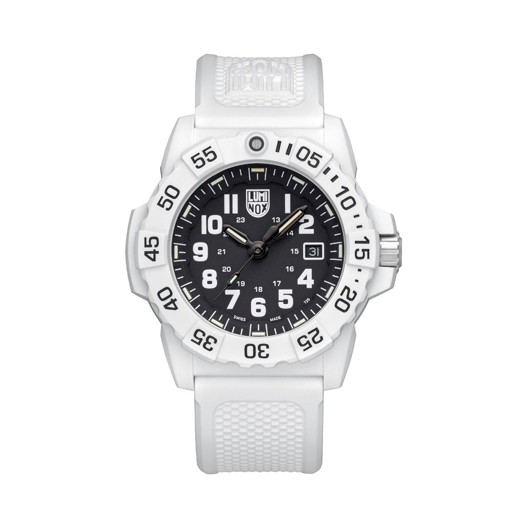Luminox Navy SEAL Arctic White Black Dial Military Watch