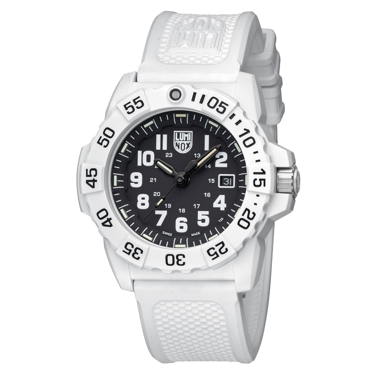 Luminox Navy SEAL Arctic White Black Dial Military Watch