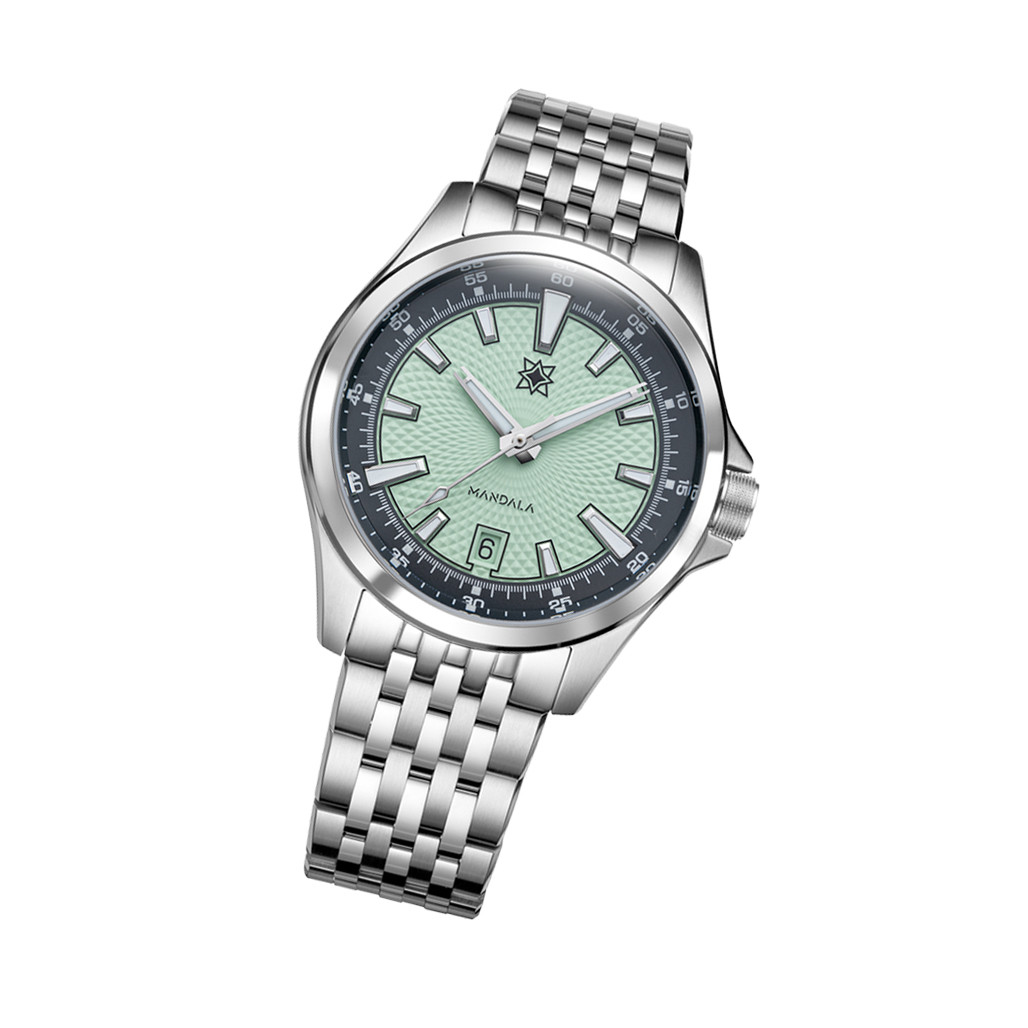 Second Hour Mandala Mk3 Watch with Mint Dial #SEC-HOU-14