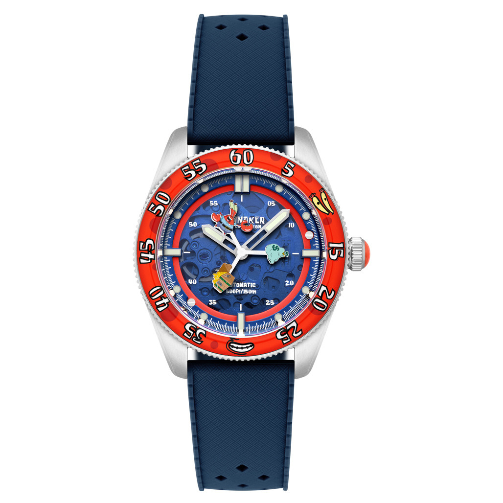 Spinnaker x Spongebob Croft LE Peekaboo Dollar Diver Watch #SP-5152-01