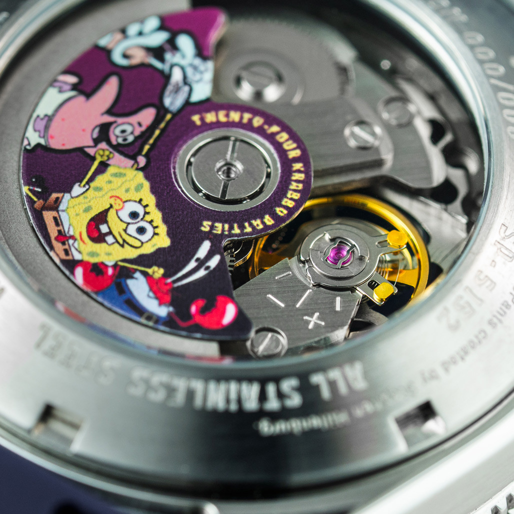 Spinnaker x Spongebob Croft LE Peekaboo Dollar Diver Watch #SP-5152-01