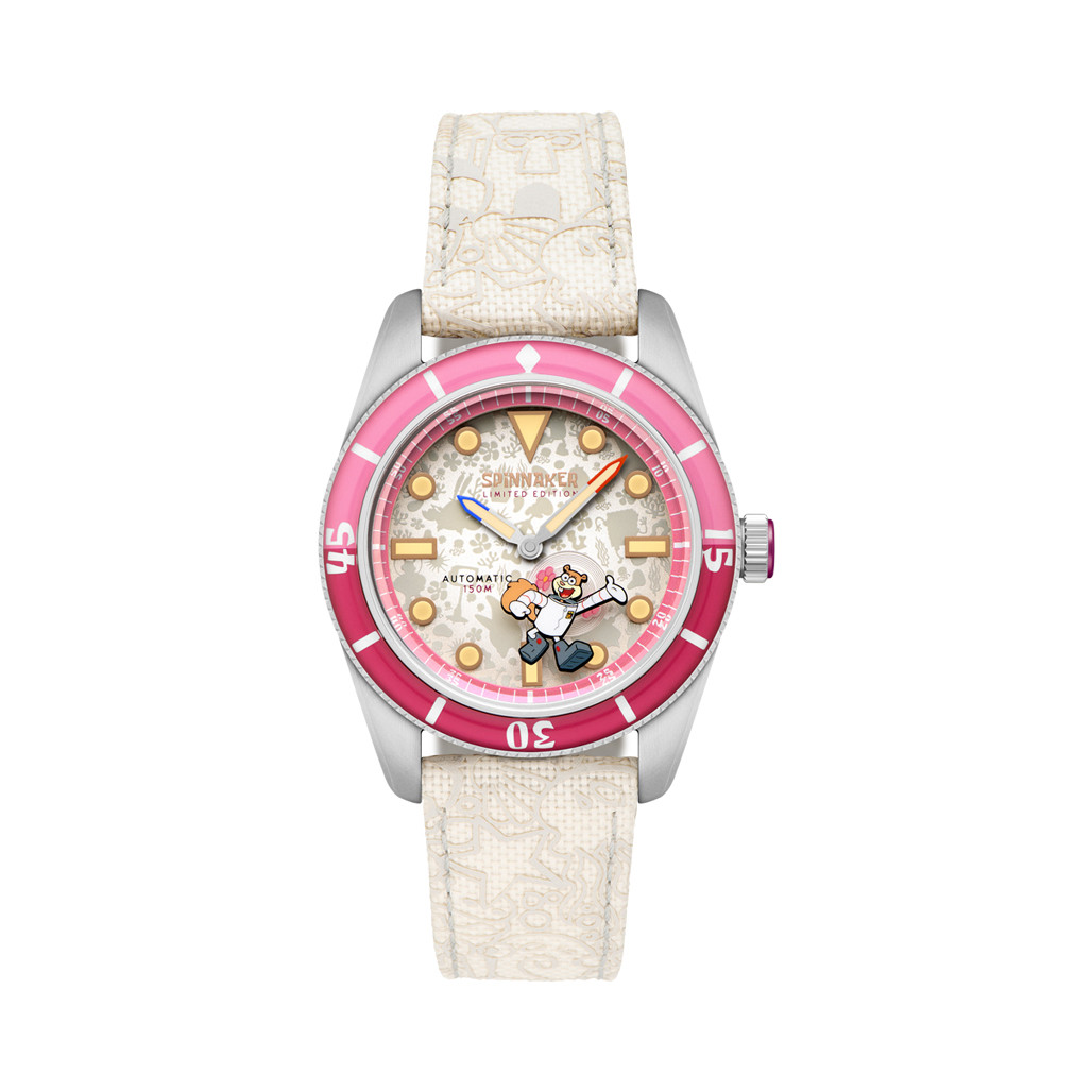Spinnaker x Spongebob Fleuss LE Frenemies Sandy White Watch #SP