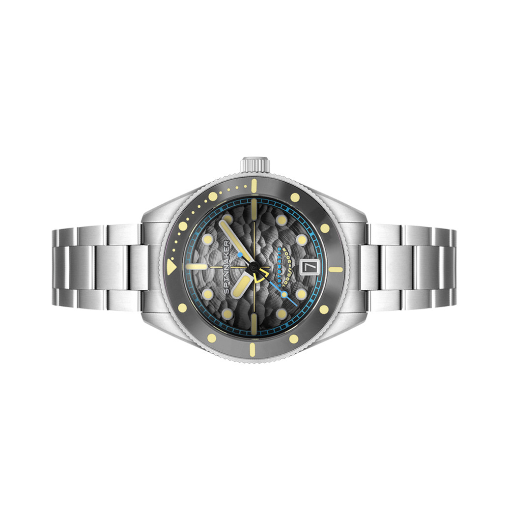 Spinnaker Challenger Automatic 300 Meter Mist Grey Dive Watch #SP