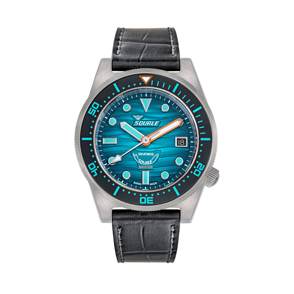 SQUALE Master Titanium Grand Vert Diver with Teal Dial #MASTIBKGR.RAL