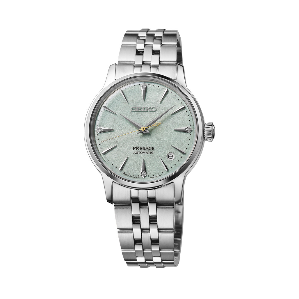 Seiko Presage 34mm Cocktail Time with Green Frozen Mojito Dial #SRPL63