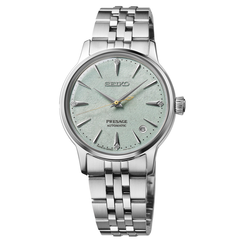 Seiko Presage 34mm Cocktail Time with Green Frozen Mojito Dial #SRPL63