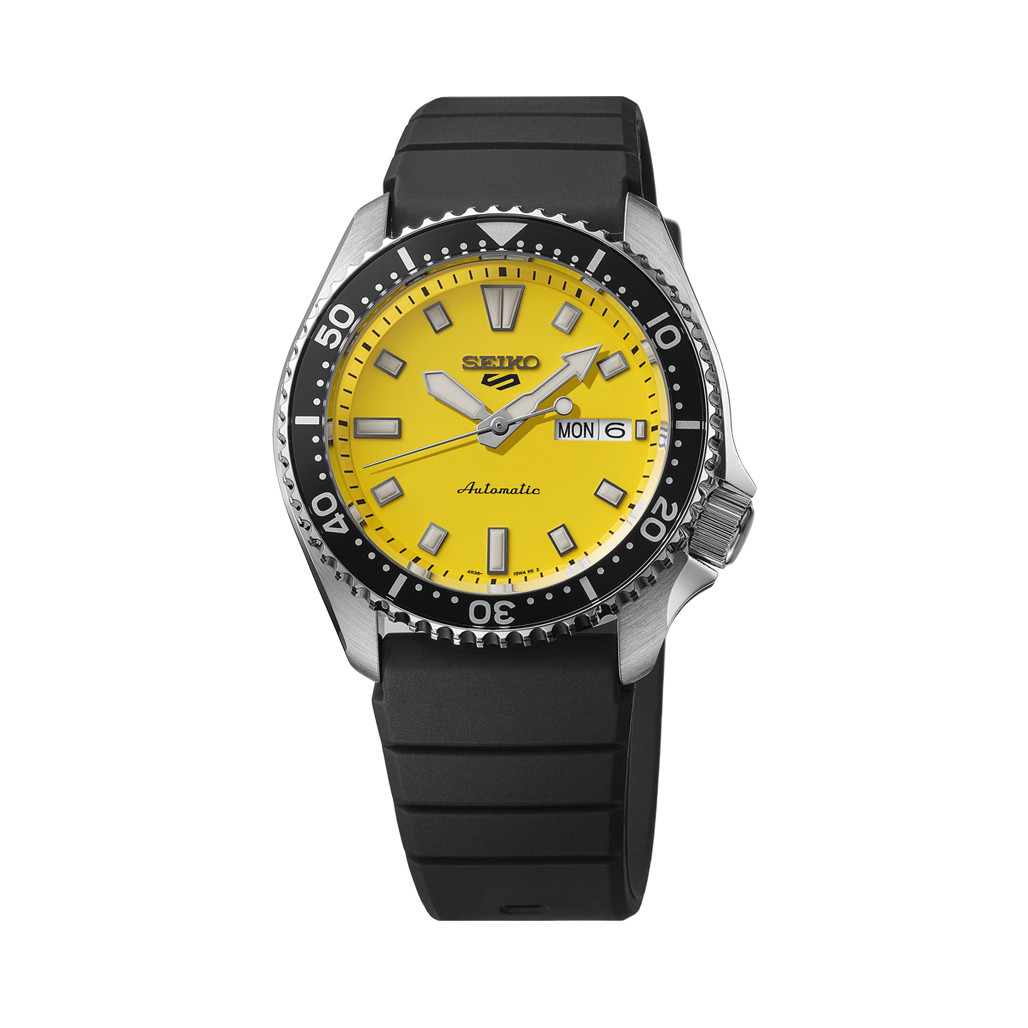 Seiko 5 Sports SKX Series with Yellow Dial #SRPL87