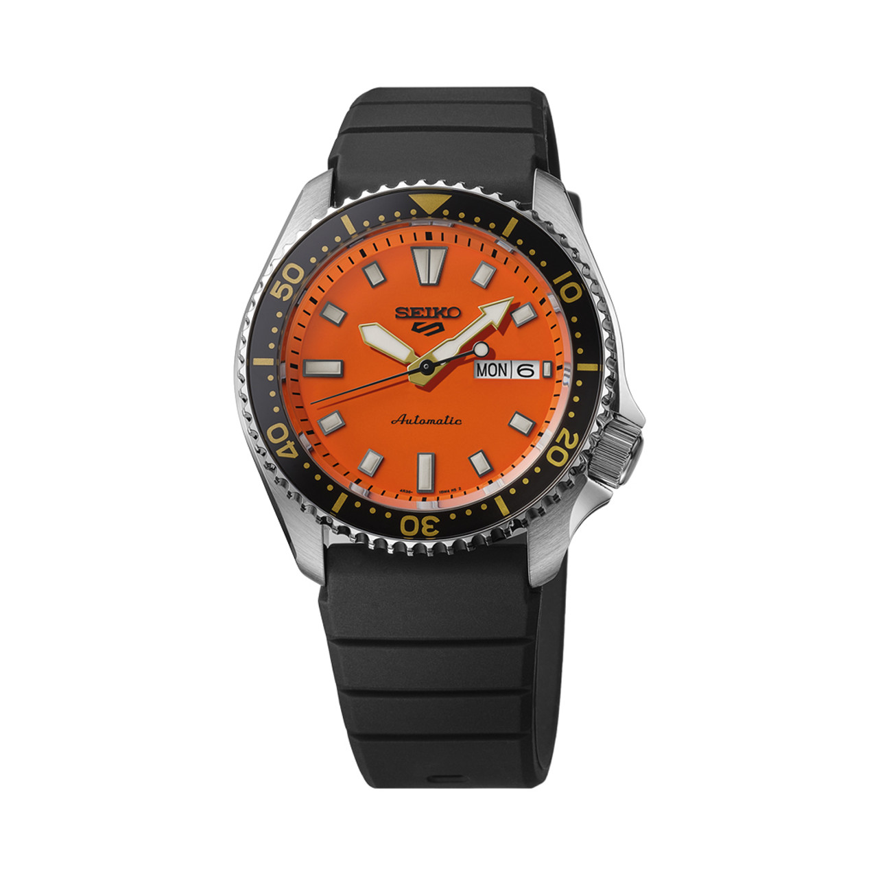 SEIKO 5 sports divers 水深200m セイコー5スポーツ Seiko 5 Sports Automatic Dive Watch with Black Dial #SRPK99