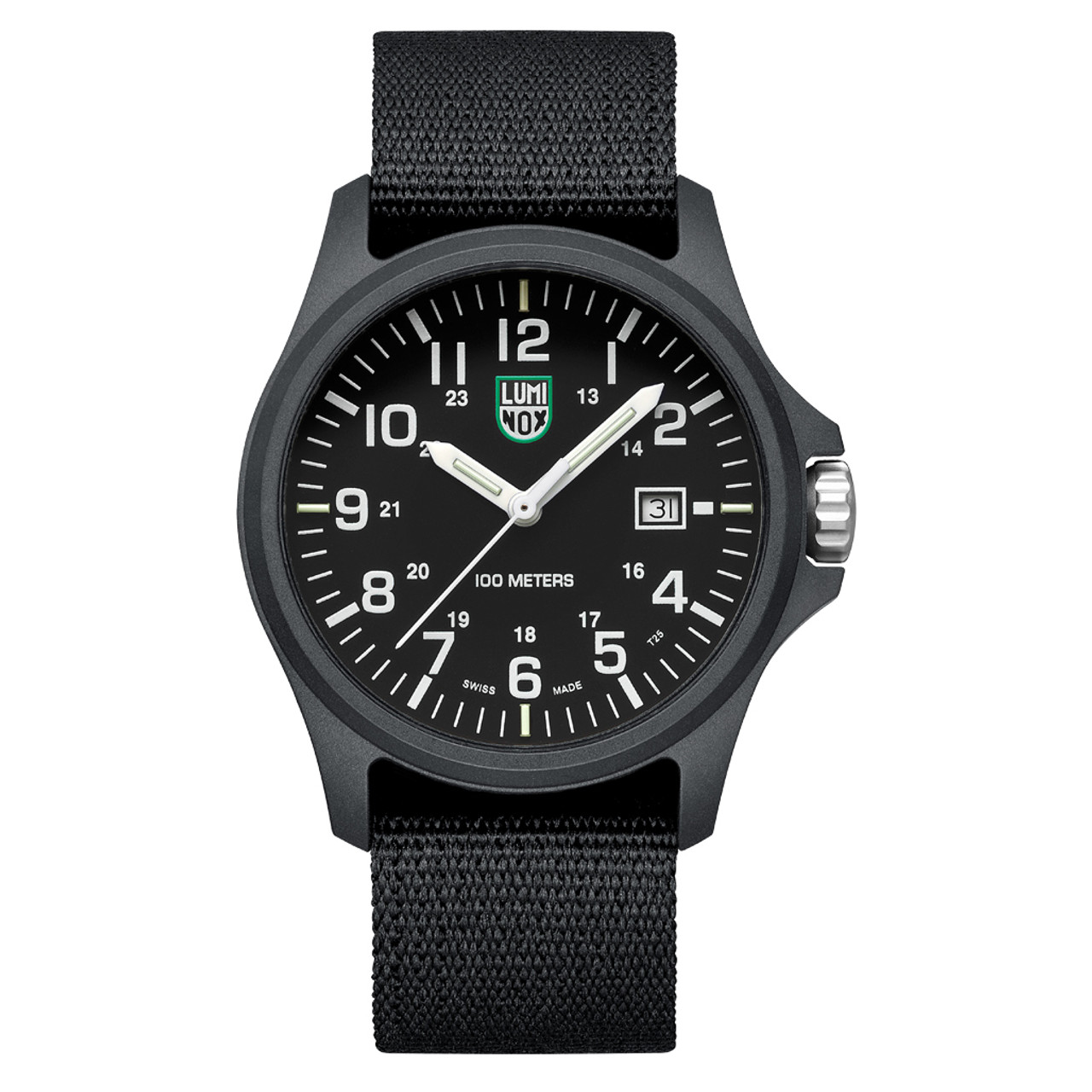 美品Luminox 時計 100 Meters Luminox G Patagonia CARBONOX™ Black and White 43mm Nylon