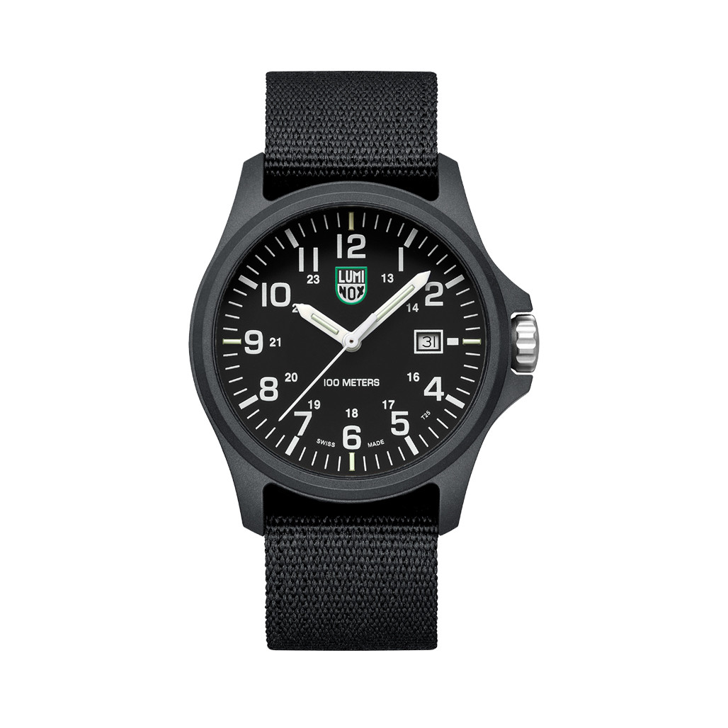 Luminox G CARBONOX™ Black and White 43mm Nylon Strap #X2.2401.NB