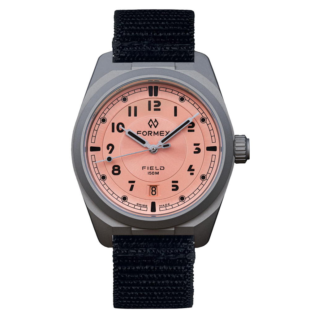 Formex Swiss Automatic Titanium Field Watch with Coho Salmon Dial