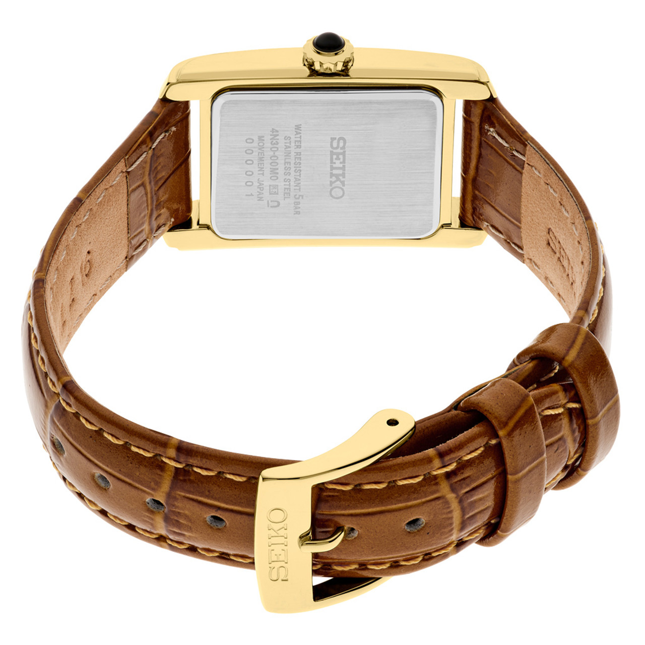 ヴィンテージ　セイコー　SEIKO　ストーンベゼル　ラウンド　レディースウォッチ Seiko Essentials Goldtone Lady's Watch with Mother of Pearl