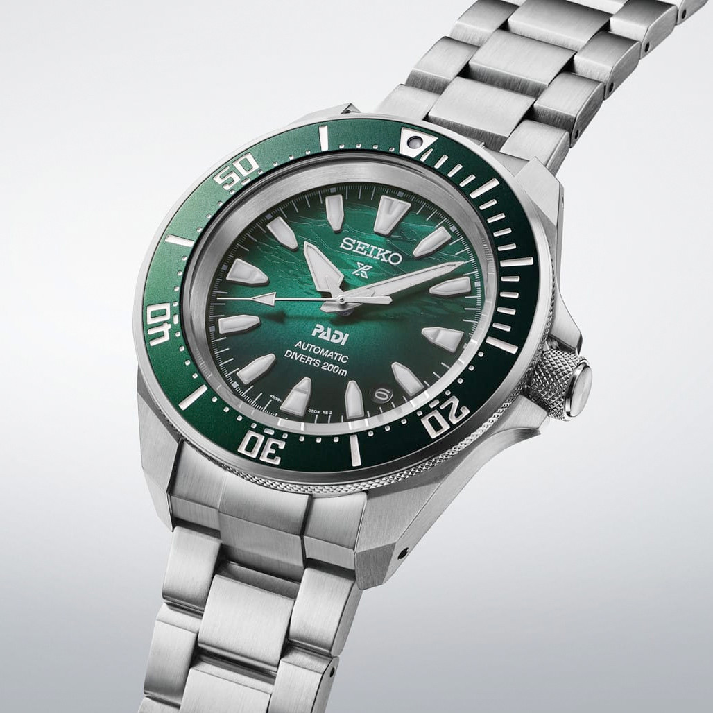 Seiko X PADI Prospex 42mm Samurai Emerald Green Diver #SRPL53