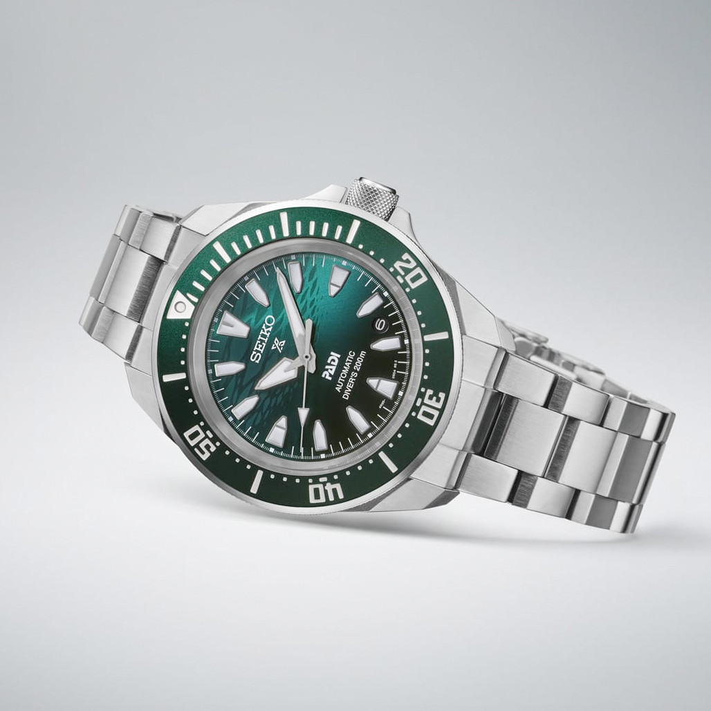 Seiko X PADI Prospex 42mm Samurai Emerald Green Diver #SRPL53