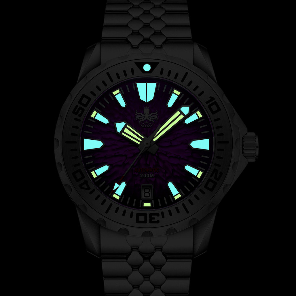 PHOIBOS KRAKEN Automatic Dive Watch with Tropic Green Dial #PY059A