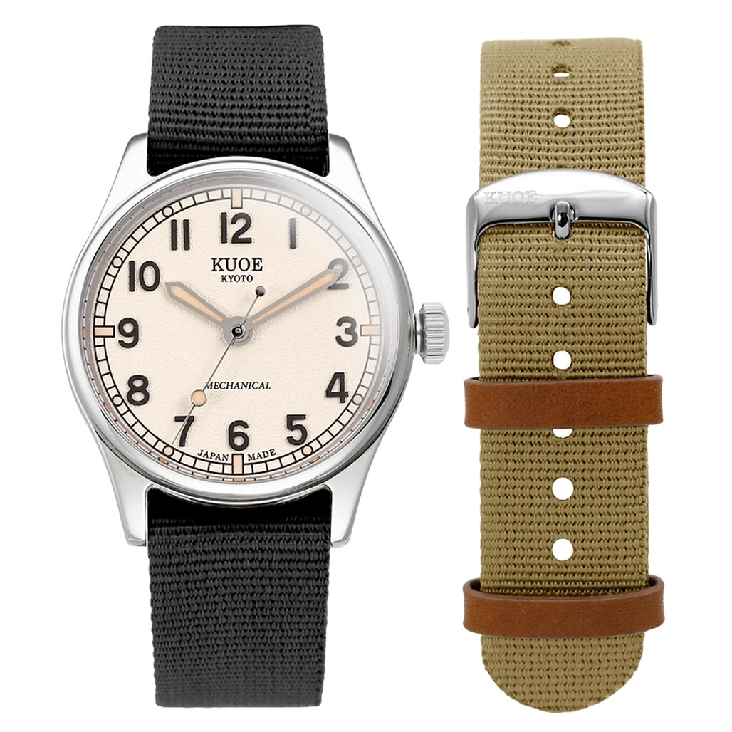 KUOE OLD SMITH 90-002　　　　✨極美品✨ KUOE Old Smith 90-002 Automatic 35mm Watch with Ivory Dial