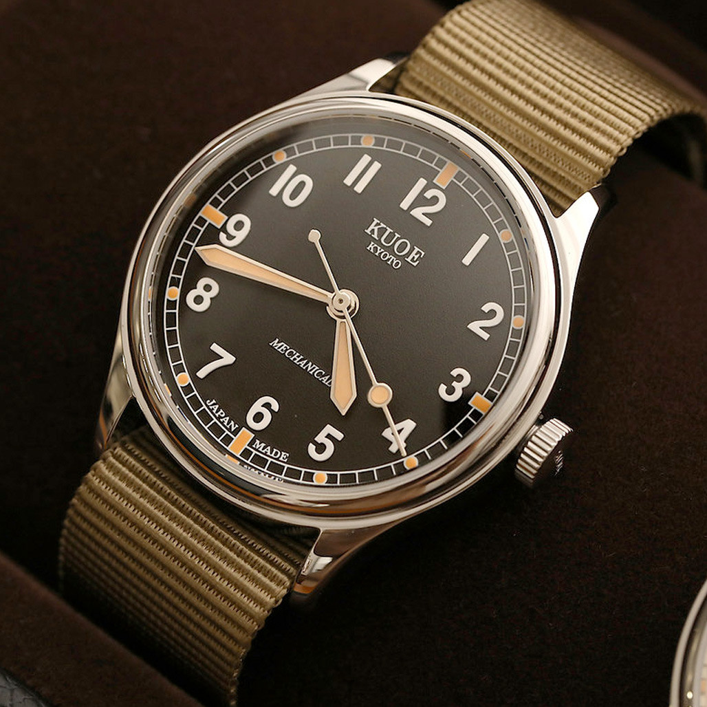 KUOE Old Smith 90-002 Automatic 38mm Watch with Black Dial