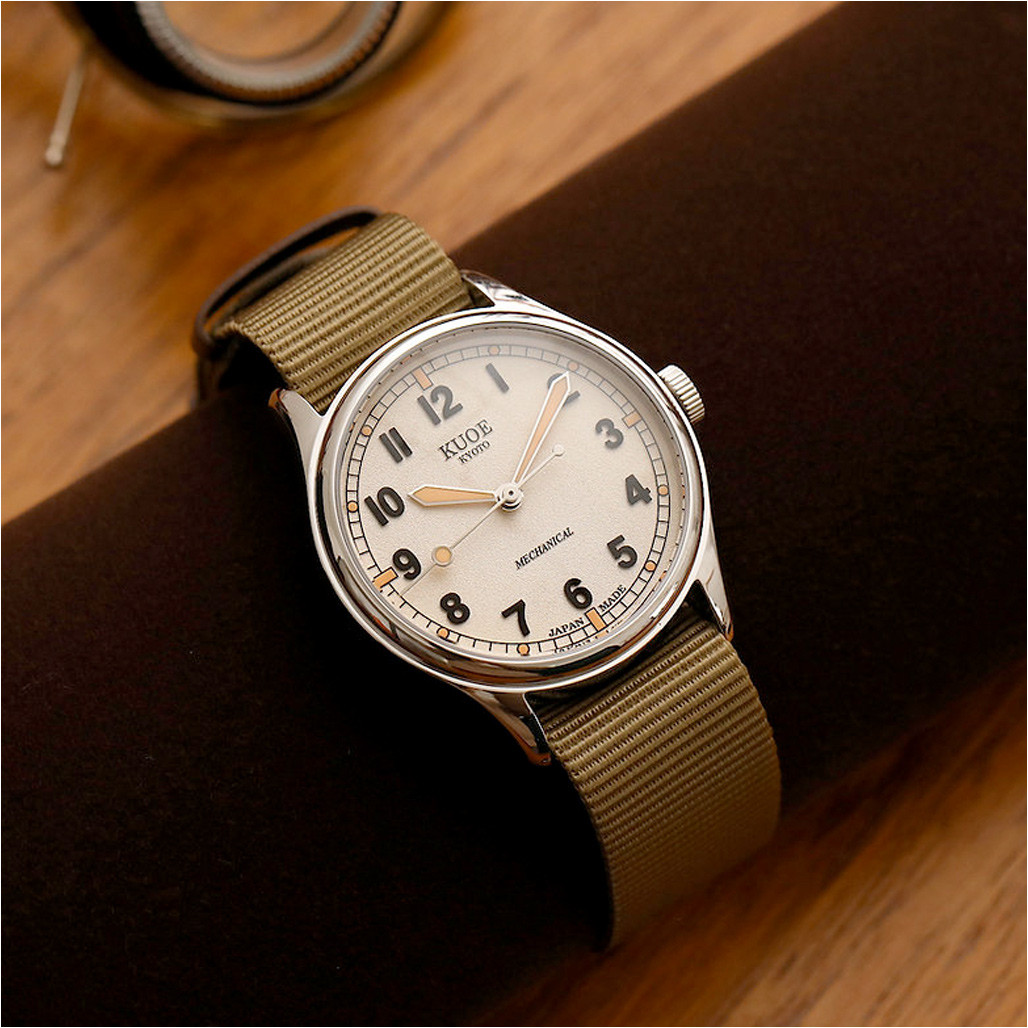 KUOE Old Smith 90-002 Automatic 38mm Watch with Ivory Dial