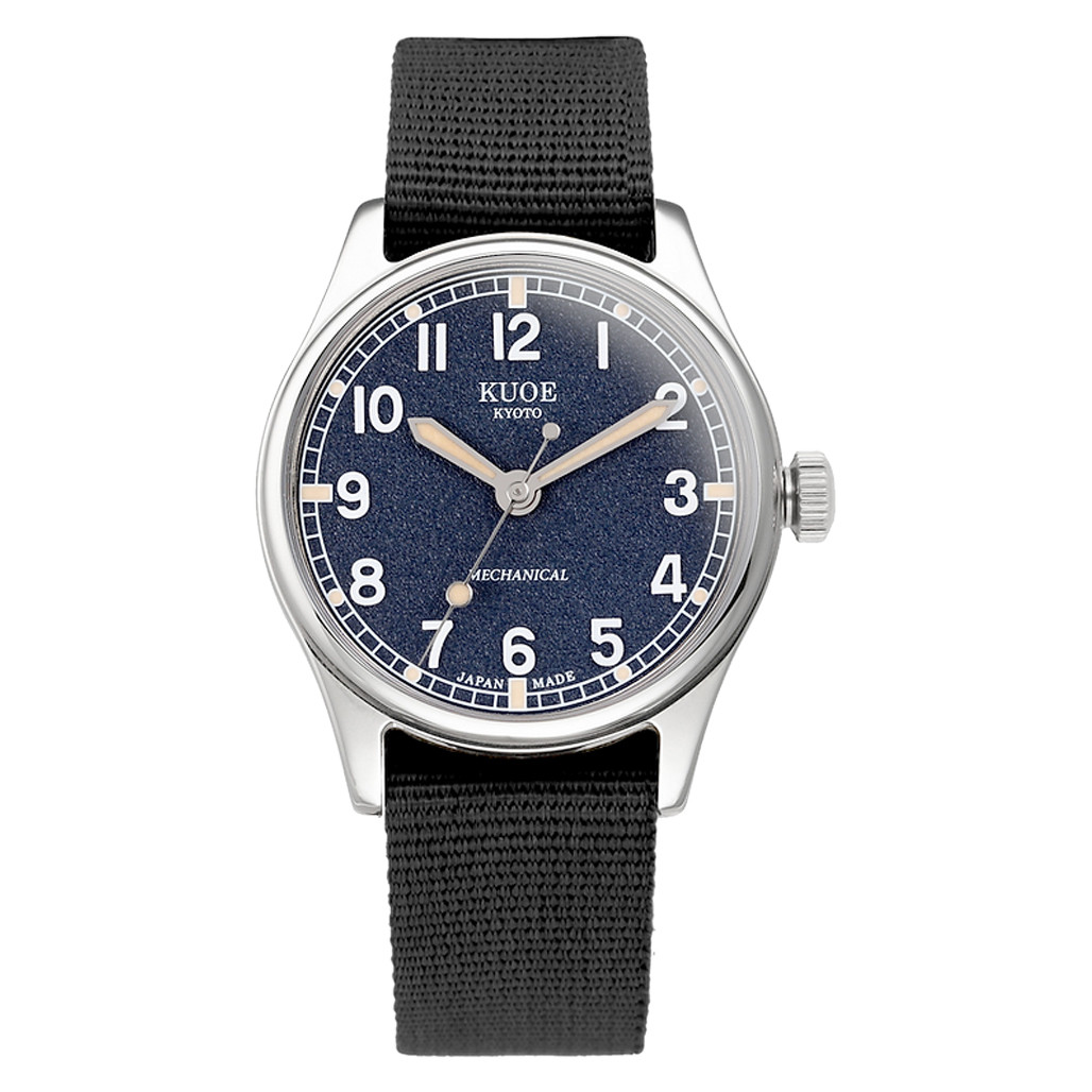 KUOE Old Smith 90-002 Automatic 35mm Watch with Navy Dial #OS90002