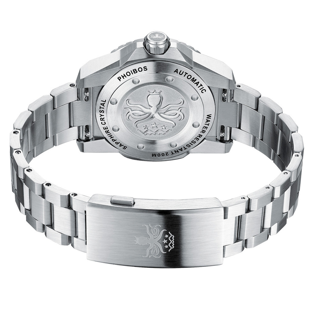 Phoibos Leviathan 40 Automatic Dive Watch with Radiant Blue Dial