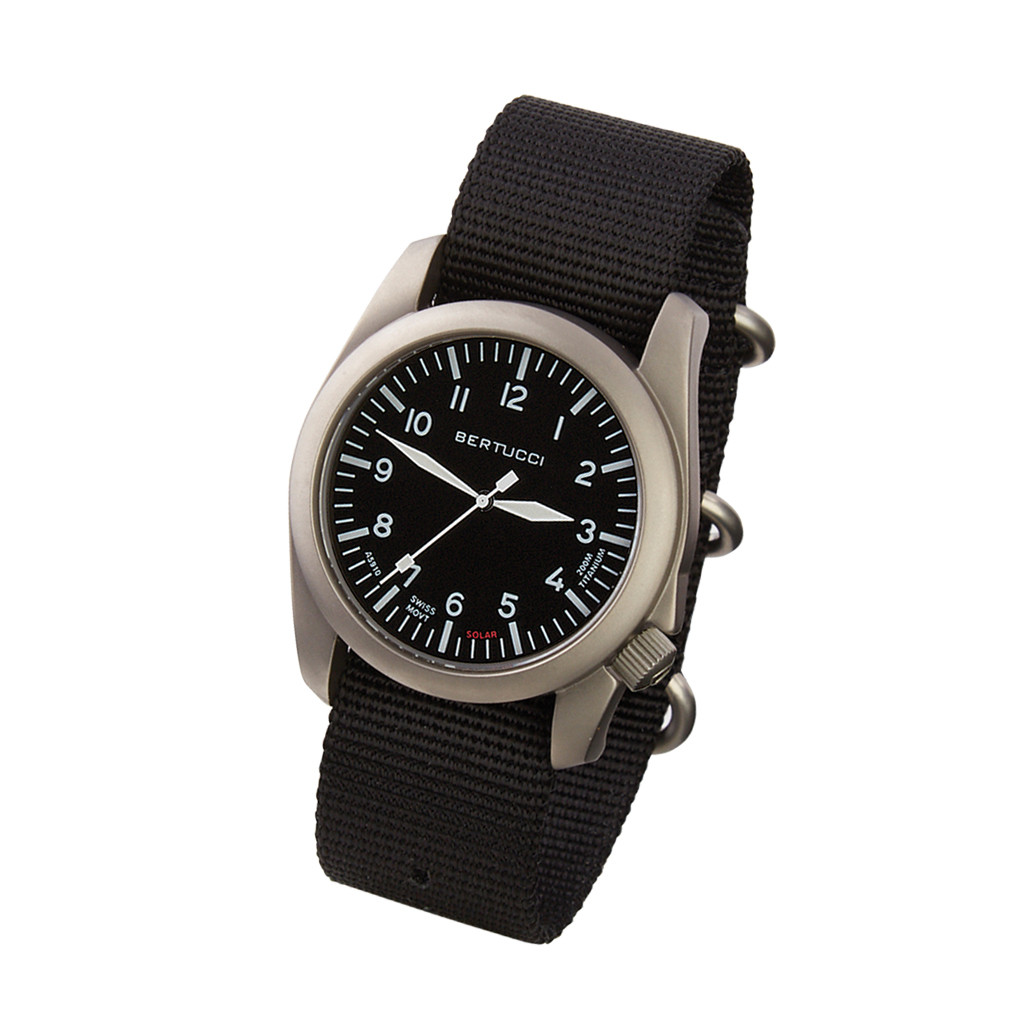 Bertucci A-4TS AERO Solar Black Dial Watch #13900