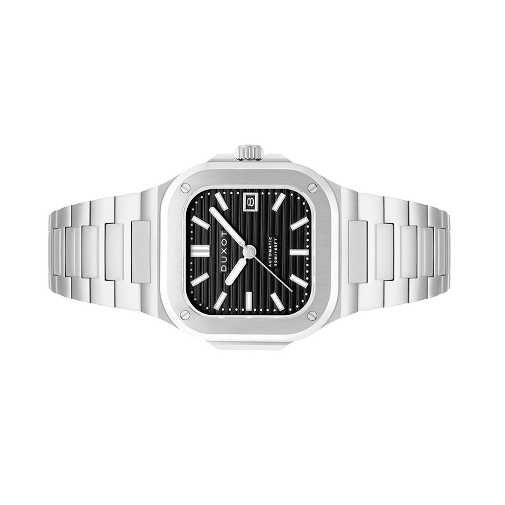 Duxot Quadrata Automatic in Midnight Black #DX-2073-33