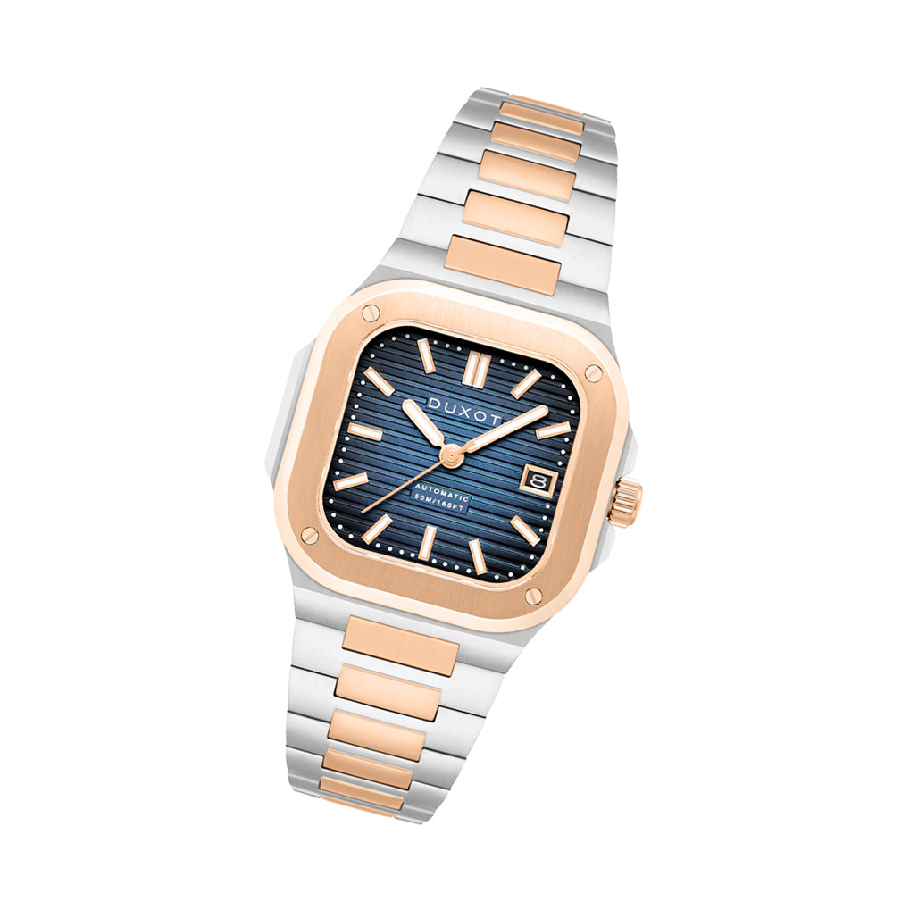 Duxot Quadrata Automatic in Capri Blue #DX-2073-44