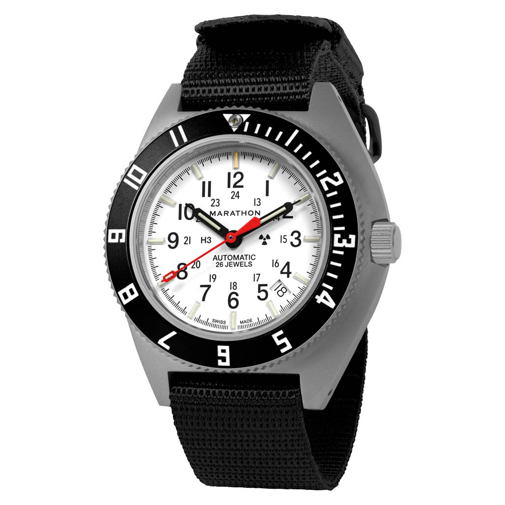 Marathon Swiss 41mm Automatic Arctic Navigator on Ballistic Nylon