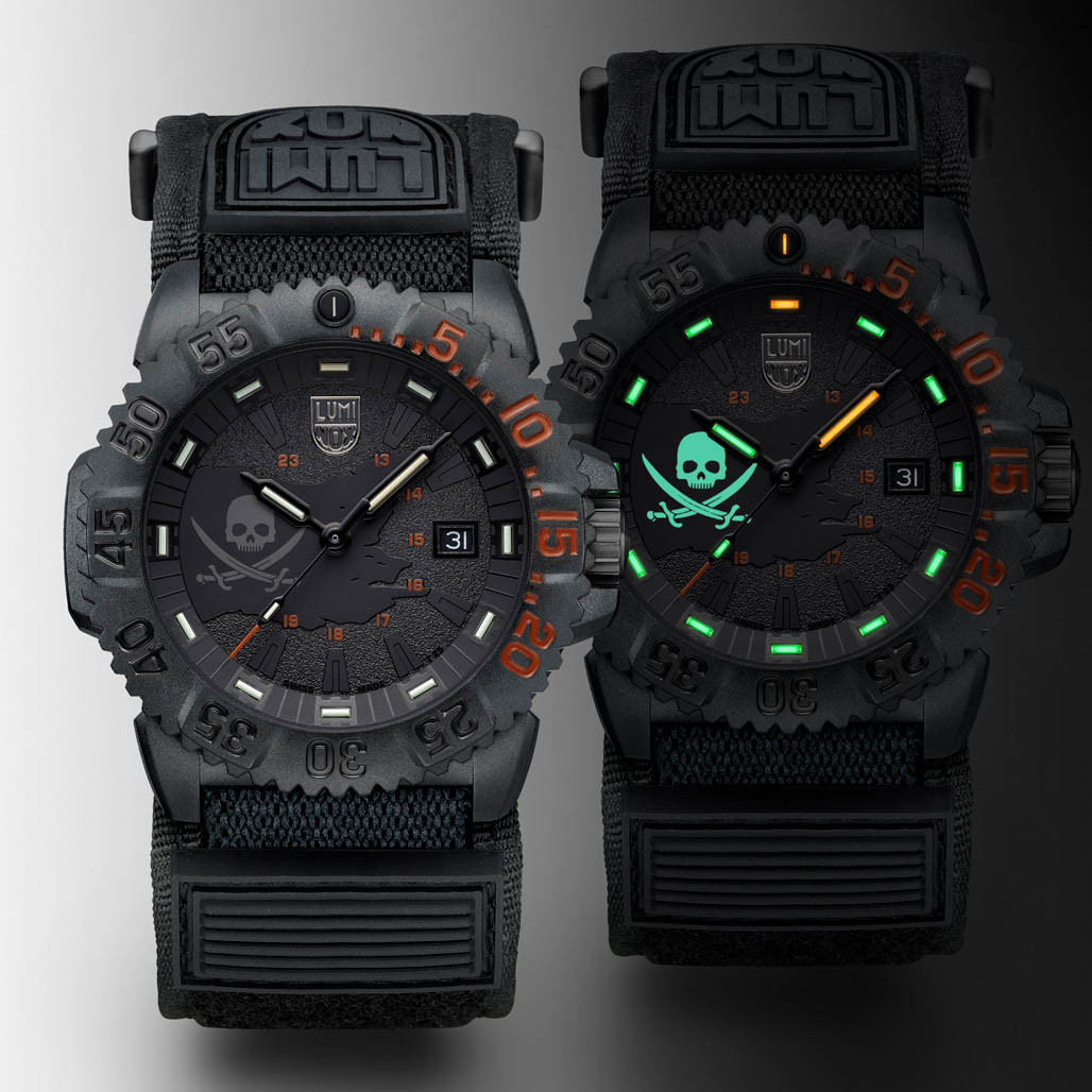 Luminox 44mm Navy SEAL 3050 Dive Watch Limited Edition Pirate