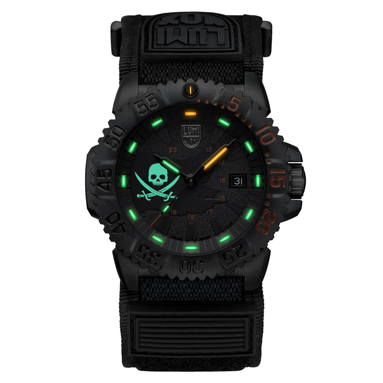 Luminox 44mm Navy SEAL 3050 Dive Watch Limited Edition Pirate