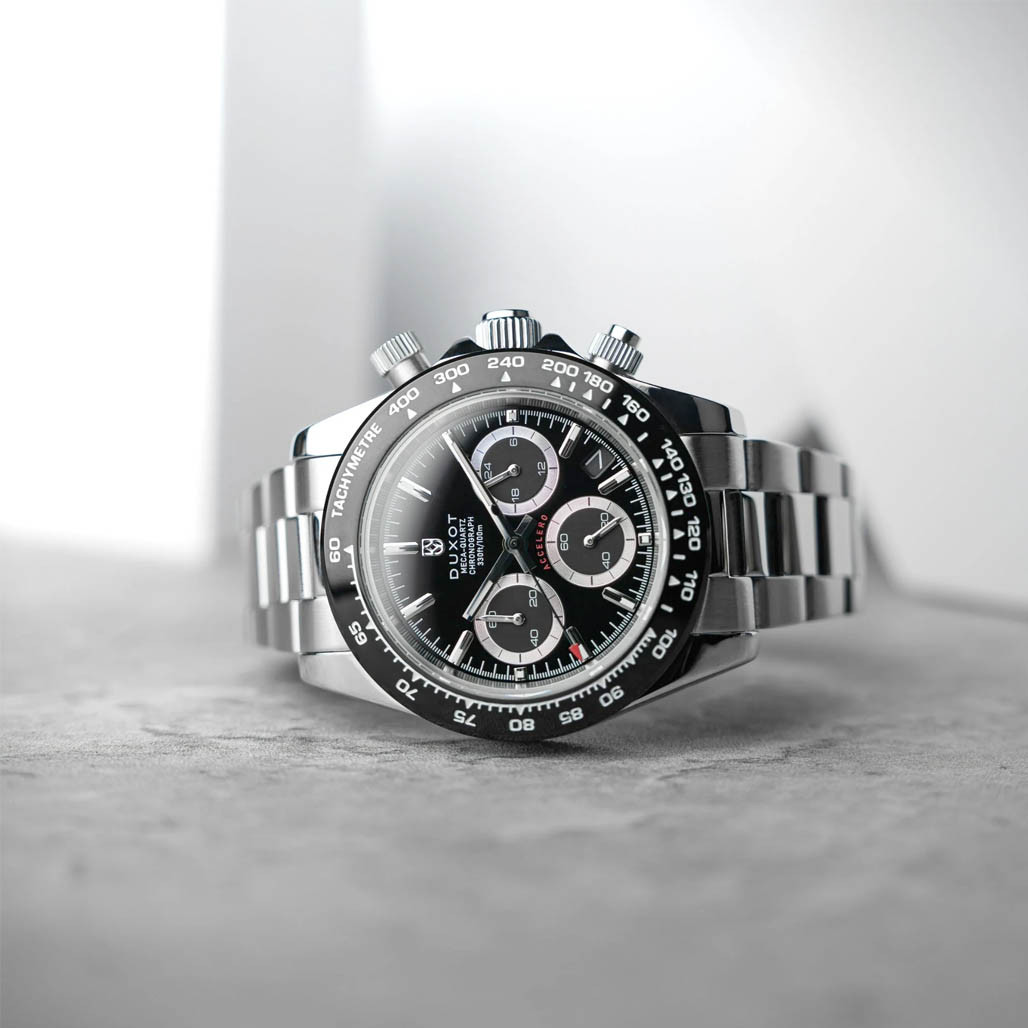 Duxot Accelero Chronograph with Pitch Black Dial #DX-2065-22