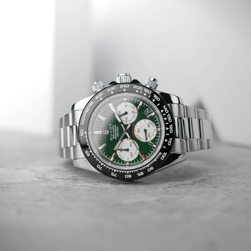 Duxot Accelero Chronograph with Jade Green Dial #DX-2065-55
