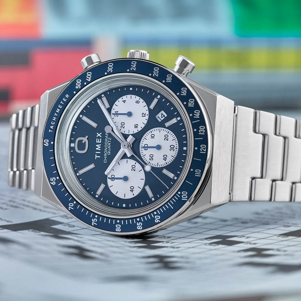 Timex Q Chronograph 40mm Stainless Steel Bracelet Watch #TW2W51600