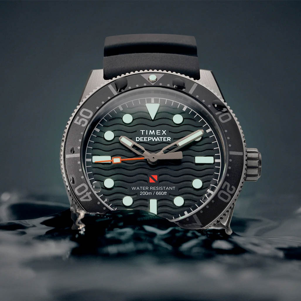 Timex Deepwater Reef 200 41mm Synthetic Rubber Strap Watch #TW2W74700