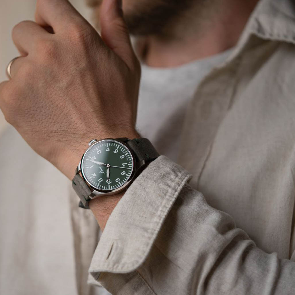 Laco Limited Edition Augsburg Grun 39mm Watch #862189