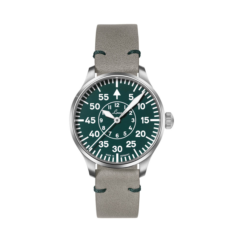 Laco Limited Edition Aachen Grun 39mm Watch #862190