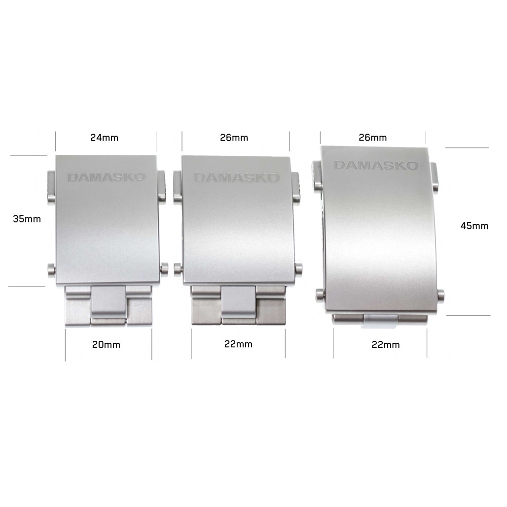 Rome　phenomenon ストール&リストバンド Damasko Manufactory Folding Clasps (20 and 22mm) #DSK-CLSP