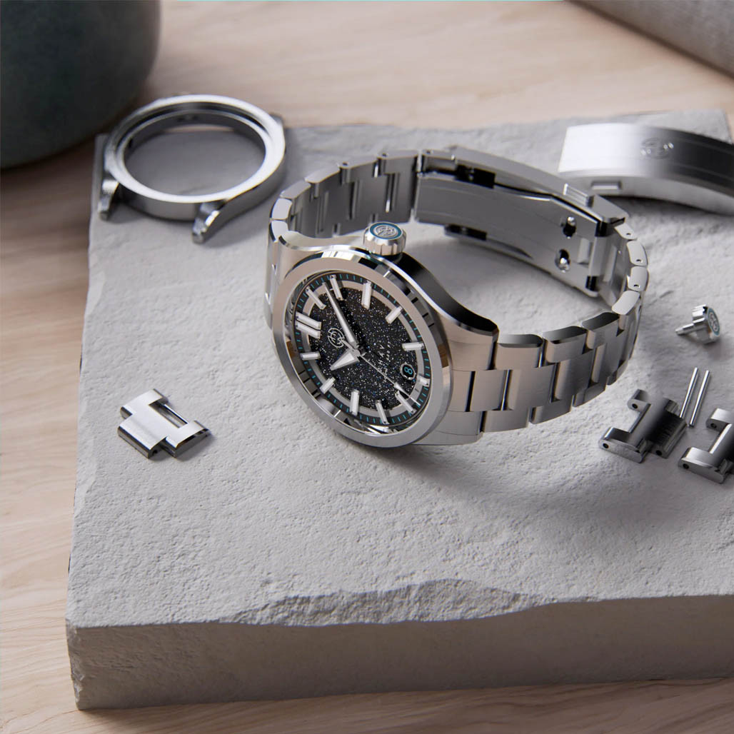 Henry Archer Øhav Ad Asta Aventurine Watch #HAC-OHV-AAA-3LI