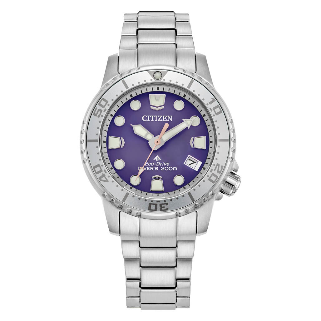 Citizen Promaster 36.5mm Solar Dive Watch with Purple Dial #EO2027-50X